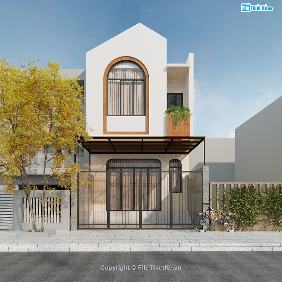 Hồ sơ thiết kế,Bản vẽ thiết kế,Nhà phố 2 tầng hiện đại,Nhà phố hiện đại,Nhà phố 2 tầng,Nhà phố 2 tầng 5x20m