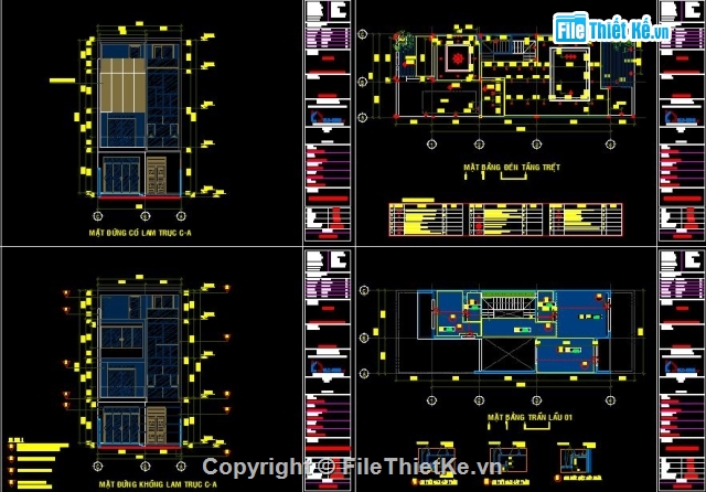 bản vẽ nhà phố 3 tầng,CAD nhà phố 3 tầng 7x15m,nhà phố 3 tầng file CAD,bản vẽ cad nhà 3 tầng,CAD 3 tầng 7x15m,Nhà 3 tầng 7x15m