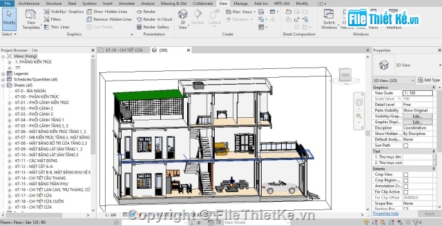 Nhà phố 3 tầng revit,Nhà phố revit,tron-bo-ho-so-nha-pho-bang-revit,Revit nhà phố 3 tầng,nhà 3 tầng