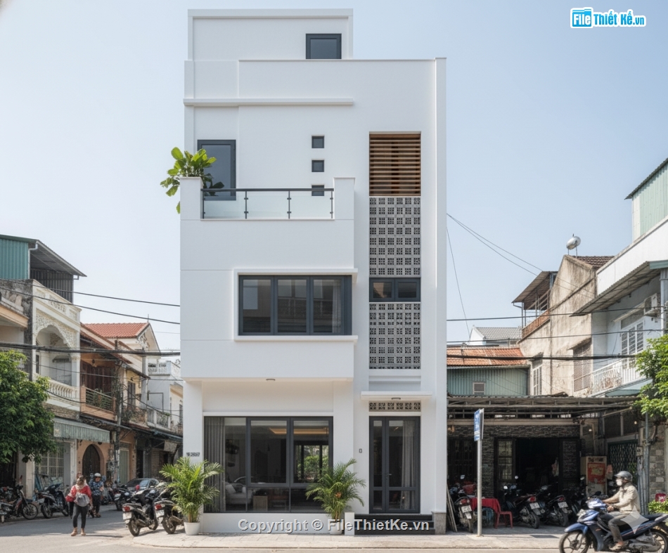 Nhà phố 3 tầng hiện đại,Nhà phố hiện đại,file cad nhà phố 3 tầng,nhà phố 3 tầng file cad