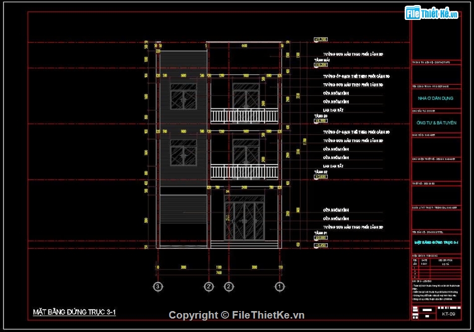 Hồ sơ thiết kế,Bản vẽ thiết kế,Nhà phố 3 tầng hiện đại,Nhà phố hiện đại,Nhà phố 3 tầng,Nhà phố 3 tầng 7.4x17m