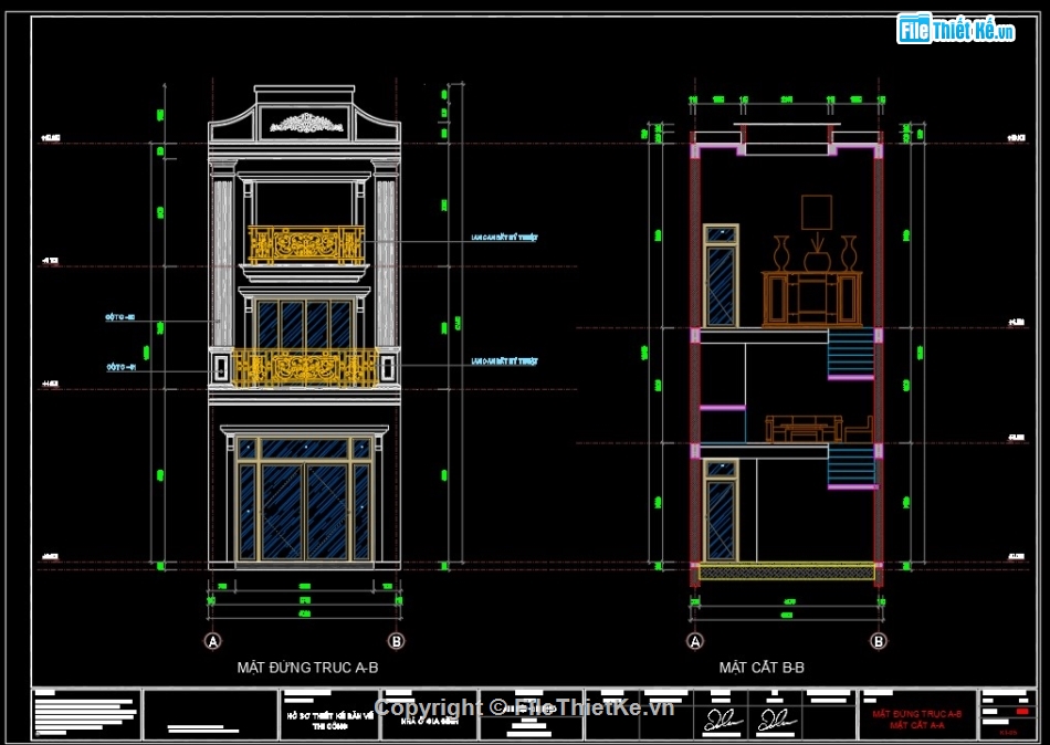 nhà phố tân cổ điển 3 tầng,Nhà phố 3 tầng tân cổ điển,File cad nhà phố tân cổ điển,Nhà phố tân cổ điển 3 tầng,Atuocad nhà phố tân cổ điển,Nhà phố 3 tầng 5x25m