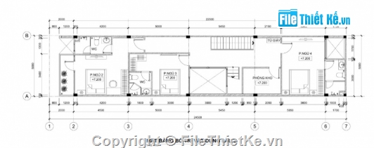 nhà 4 tầng,nhà phố 4 tầng cad,cad nhà phố 4 tầng cad