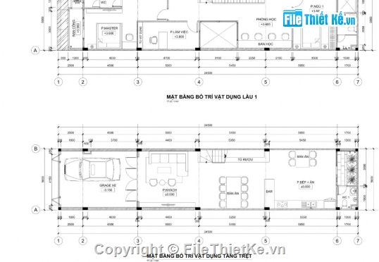 nhà 4 tầng,nhà phố 4 tầng cad,cad nhà phố 4 tầng cad