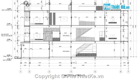 nhà 4 tầng,nhà phố 4 tầng cad,cad nhà phố 4 tầng cad