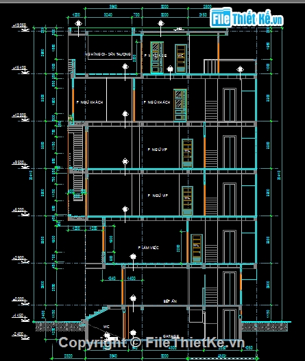 Hồ sơ,bản vẽ nhà phố,5 tầng,tầng hầm,5x12m,mặt tiền 5m