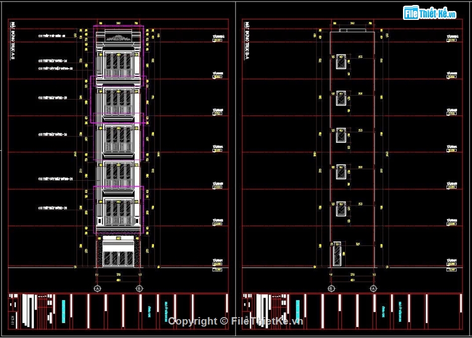 Hồ sơ thiết kế,Bản vẽ thiết kế,Nhà phố 6 tầng tân cổ điển,Nhà phố tân cổ điển,Nhà phố 6 tầng,nhà phố 6 tầng 4mx10m