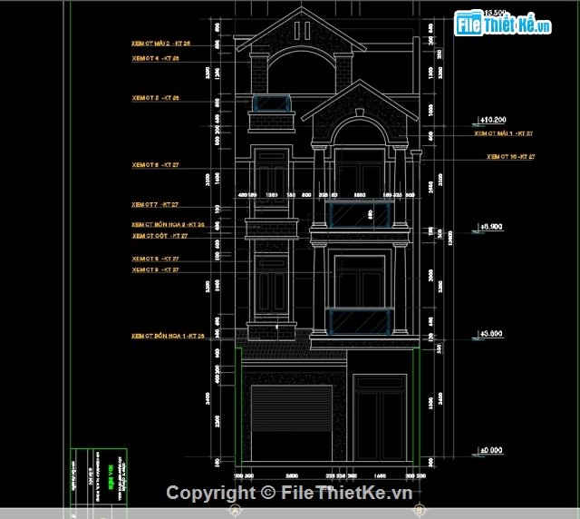 thiết kế nhà,cad nhà phố,cad nhà 3d