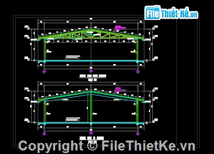 nhà tập bắn,nhà tập bắn file cad,thiết kế nhà tập bắn,thiết kế nhà xưởng