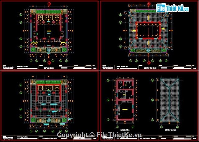 thiết kế nhà thờ,Cad nhà thờ tộc,bản vẽ nhà thờ,bản vẽ cad nhà thờ họ