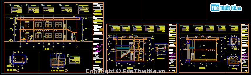 Nhà văn hóa 02 tầng,Nhà văn hóa full thiết kế,nhà văn hóa 2 tầng 11x23m,nhà văn hóa 2 tầng,bản vẽ nhà văn hóa 2 tầng