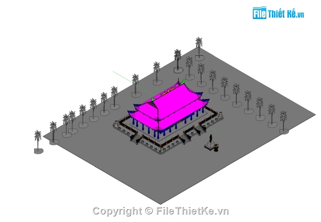 bản vẽ chùa,bản vẽ revit chùa,file revit bản vẽ chùa,thiết kế chùa,Mẫu chùa