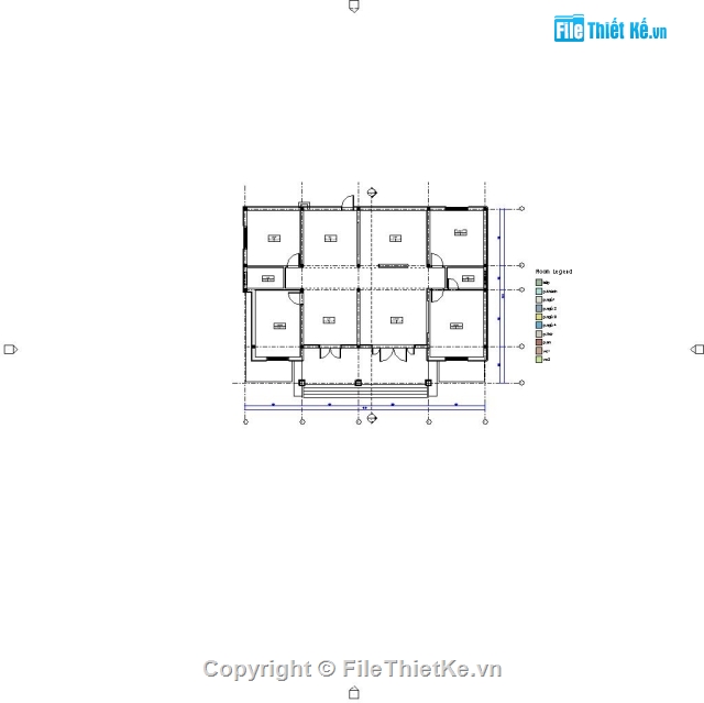 biệt thự vườn 1 tầng,biệt thự revit 13x17.8m,Hồ sơ thiết kế biệt thự revit,thiết kế biệt thự,revit nhà cấp 4