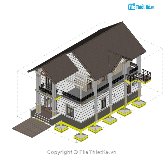 thiết kế nhà 2 tầng,Hồ sơ thiết kế nhà 2 tầng,bản vẽ revit nhà 2 tầng,mẫu nhà 2 tầng revit,thiết kế nhà 2 tầng revit