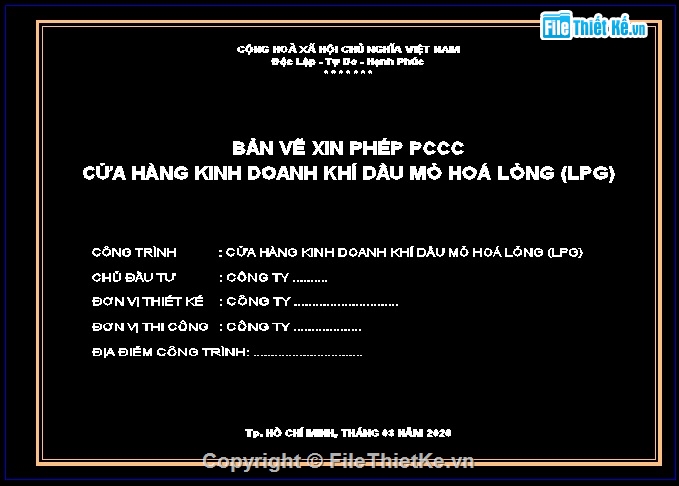 Cửa hàng kinh doanh Gas,Hồ sơ thẩm duyệt PCCC cửa hàng kinh doanh Gas,thẩm duyệt PCCC,Hồ sơ thiết kế PCCC,Hồ sơ thiết kế