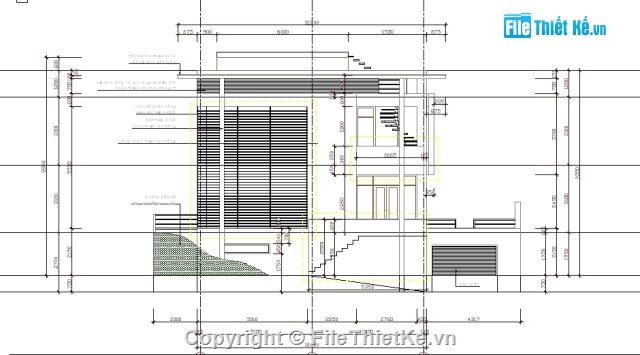 Biệt thự,bản vẽ biệt thự,bản vẽ thi công nhà,17x19m,biệt thự 17x19m,hồ sơ thiết kế nhà