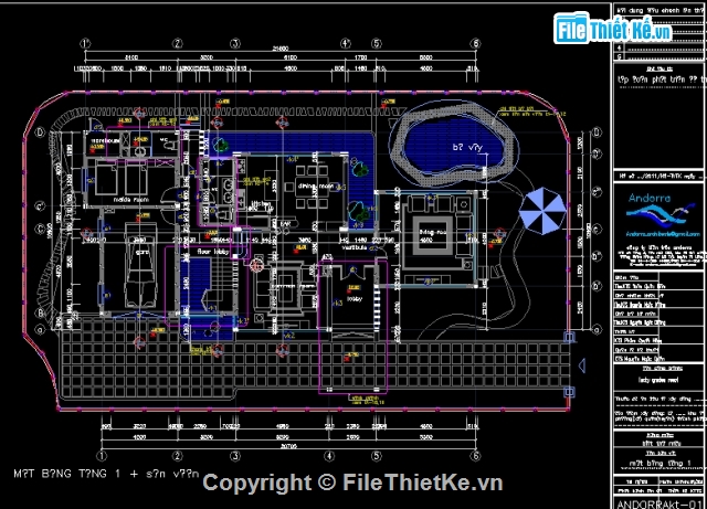 Hồ sơ thiết kế,Biệt thự sinh thái cao cấp,Biệt thự khu đất 500m2,bản vẽ biệt thự đẹp