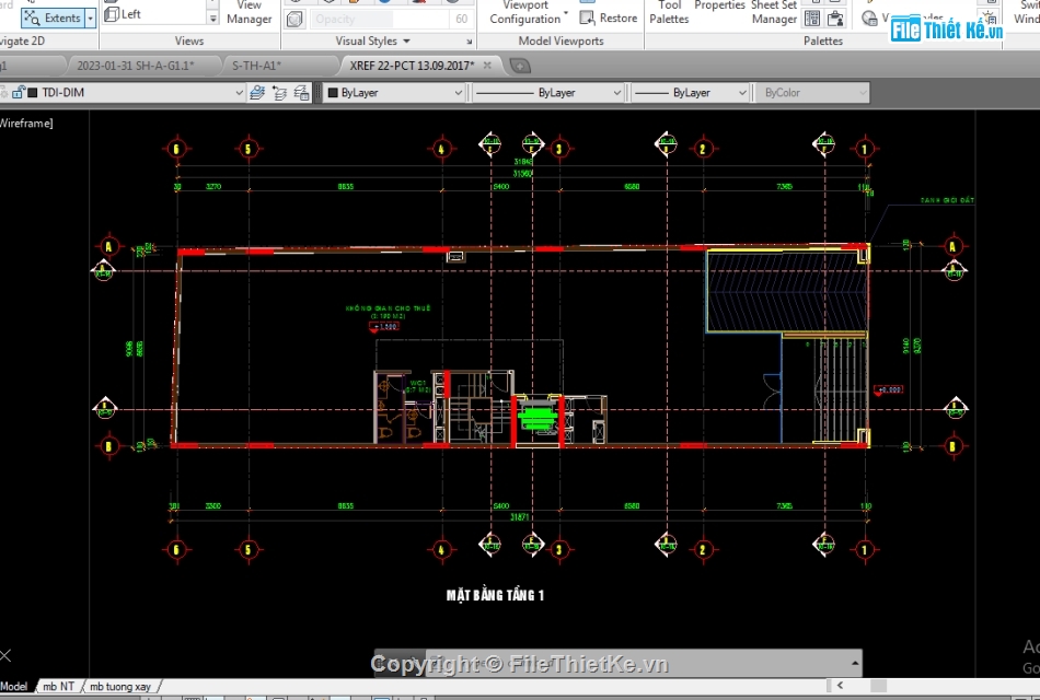 kiến trúc khách sạn,file cad khách sạn 9 tầng,khách sạn 9x32m,bản vẽ khách sạn 9 tầng