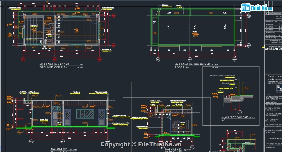 nhà bảo vệ,thiết kế nhà bảo vệ,file autocad nhà bảo vệ