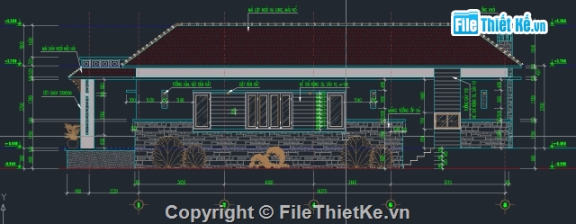 Biệt thự 1 tầng,Nhà cấp IV,Bệt thự 1 hiện đại,CAd nhà cấp IV,biệt thự hiện đại 1 tầng