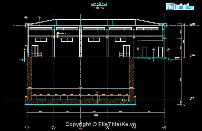 thiết kế trạm bơm thô file cad,trạm bơm nhà máy nước Sơn Thạch,bản vẽ trạm bơm nước