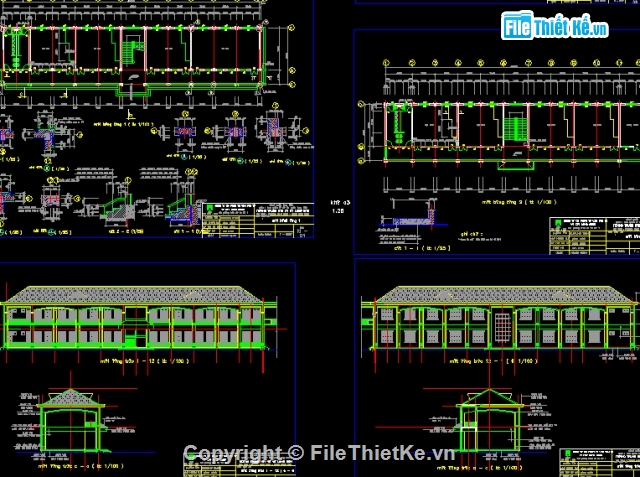 trường học,Hồ sơ thiết kế,Hồ sơ thiết kế trường,trường trung học cơ sở