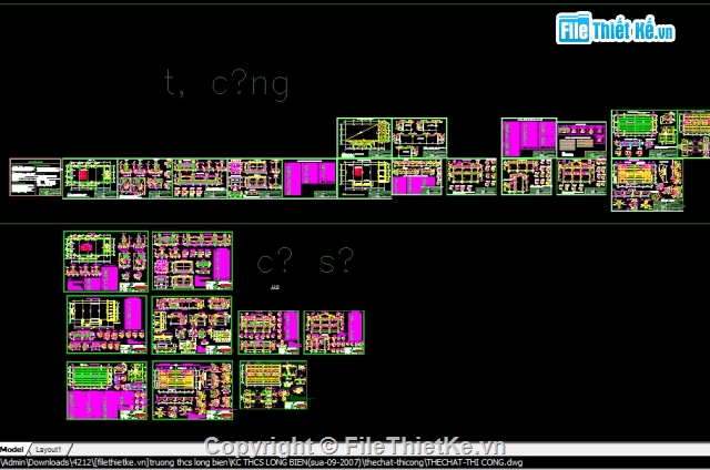 trường học,Hồ sơ thiết kế,Hồ sơ thiết kế trường,trường trung học cơ sở