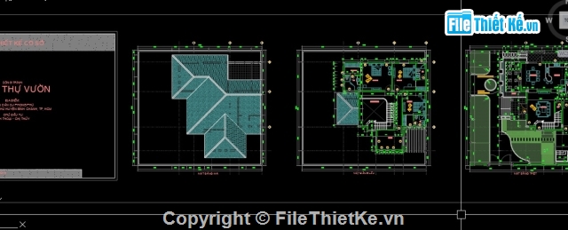 cad biệt thự,file thiết kế biệt thự,Hồ sơ thiết kế VILLA,biệt thự vườn