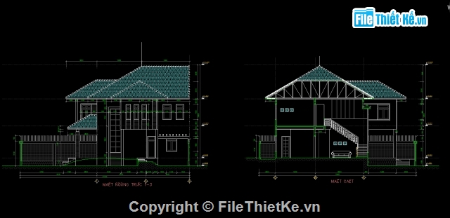 cad biệt thự,file thiết kế biệt thự,Hồ sơ thiết kế VILLA,biệt thự vườn