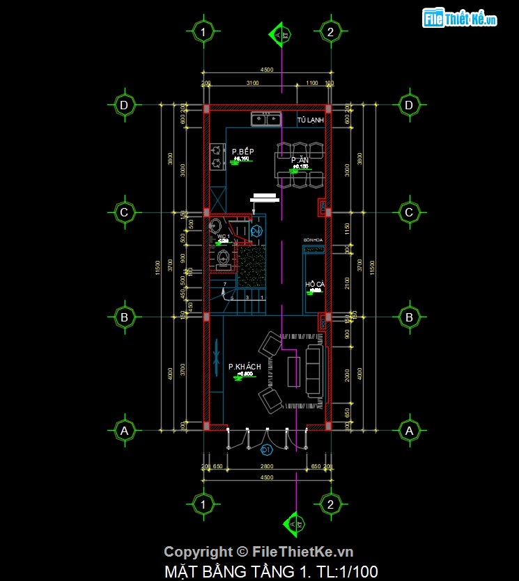 nhà phố 3 tầng,kiến trúc 3 tầng,bản vẽ nhà 3 tầng