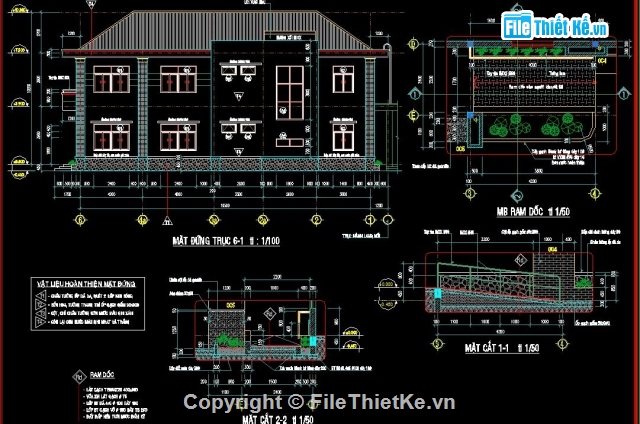 trạm y tế 2 tầng,trạm y tế,Cad trạm y tế