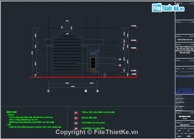 nhà văn hóa thôn,nhà văn hóa bản,nhà văn hóa thôn bản,nhà văn hóa cấp 4,nhà văn hóa  8.5x16.8m