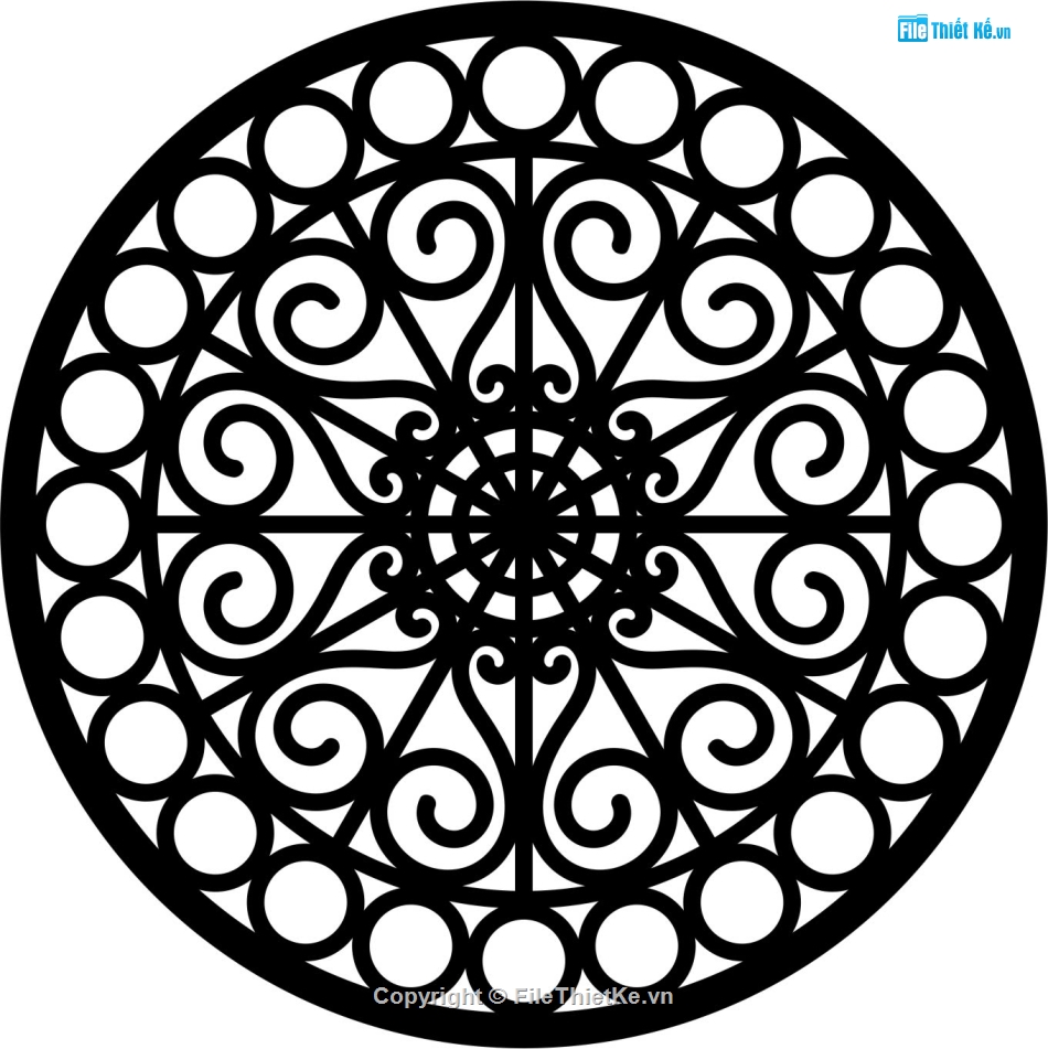 Hoa văn tròn,Hoa văn tròn cnc,Hoa văn dxf