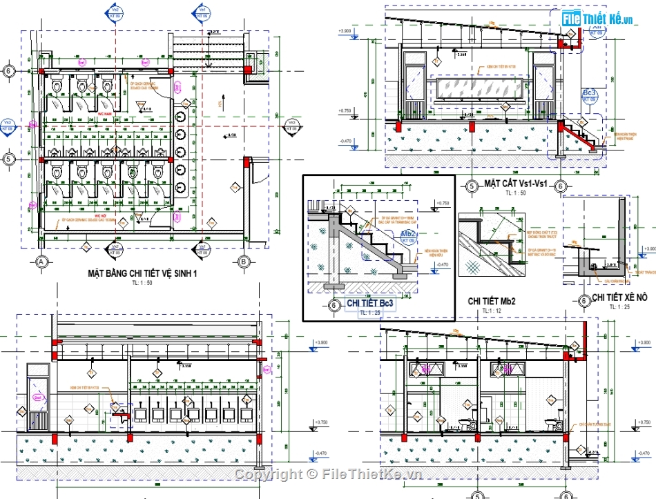 hội trường 22x33m,hội trường 200 chỗ,hội trường ubnd xã,bản vẽ hội trường UBND