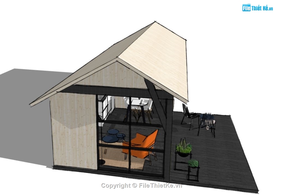 Home stay sketchup,model su home stay,file sketchup home stay,file su home stay,home stay file sketchup