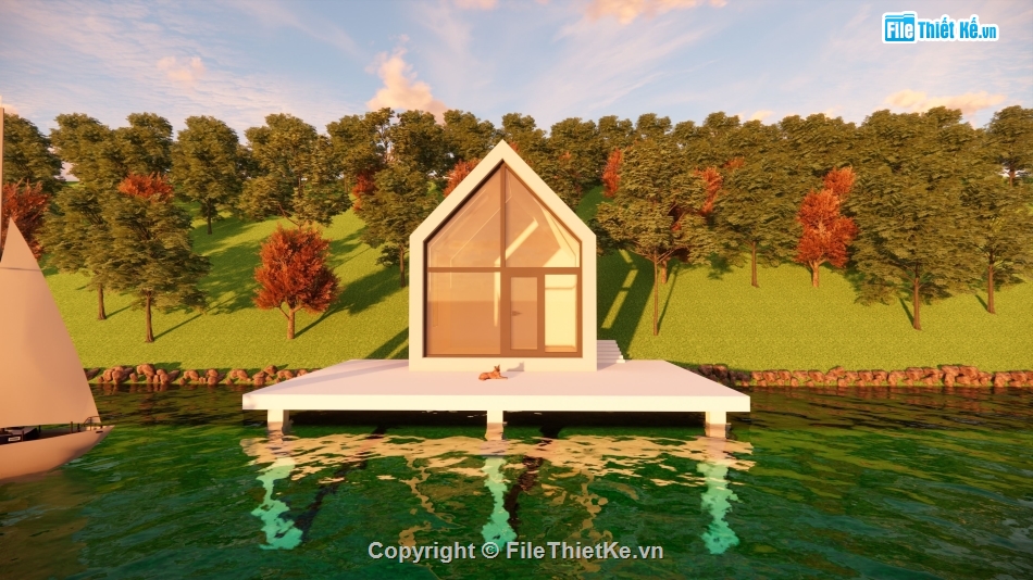 Home stay nghỉ dưỡng,Home stay nghỉ dưỡng file su,model su home stay,home stay sketchup,file sketchup home stay