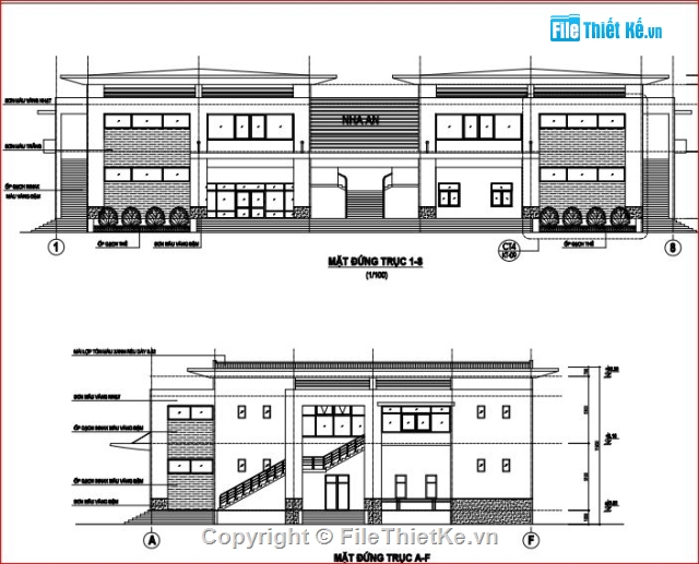 nhà ăn trường học,bản vẽ nhà ăn trường học,thiết kế nhà ăn trường học