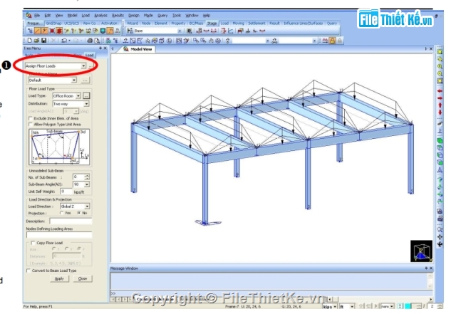 nhà cấp 4,kết cấu,Midas civil,phân tích,thiết kế nhà cấp 4,hướng dẫn sửu dụng midas