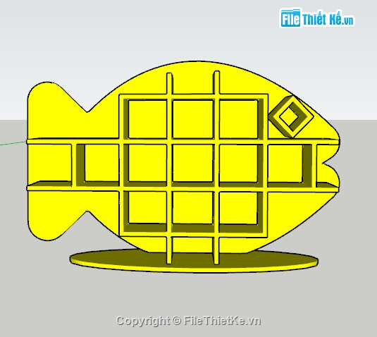 Kệ cá cnc đẹp,Kệ cá file dxf,File dxf kệ cá cnc,Autocad kệ cá cnc