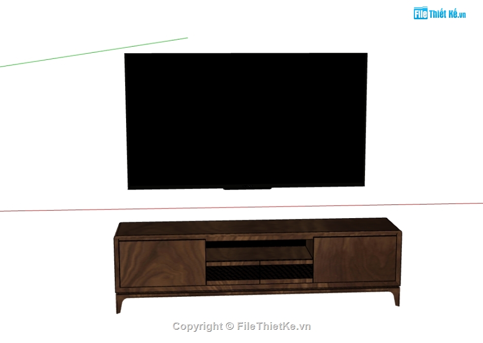 kệ đỡ tivi sketchup,model ke tivi,file sketchup kệ tivi,3d sketchup kệ tivi