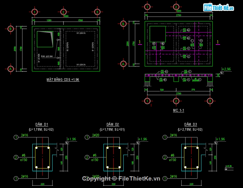 Bể lọc nước,bể nước,kết cấu bể nước,bể nước file cad