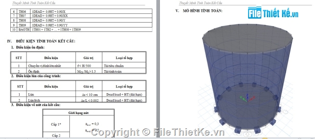 Bản vẽ và thuyết minh kỹ thuật bồn chứa GAS 1500T,Bản vẽ thiết kế kỹ thuật bồn chứa LPG 1500 tấn,Thuyết minh kỹ thuật móng bồn chứa LPG 1500 tấn