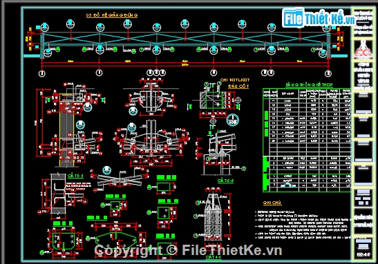 Kết Cấu Vì Kèo 9M Full Chi Tiết Thi Công