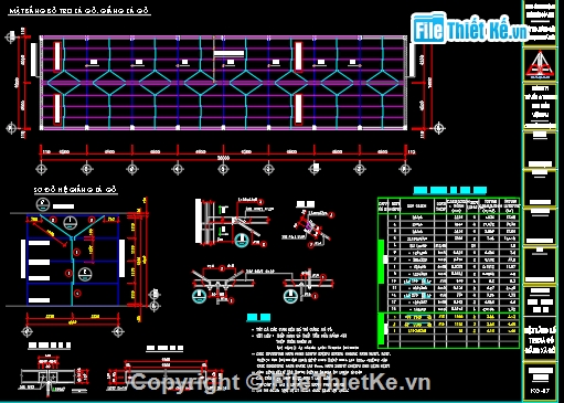 Kết Cấu Vì Kèo 9M Full Chi Tiết Thi Công