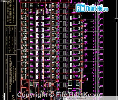 khách sạn 15 tầng,khách sạn file cad,cad khách sạn,bản vẽ khách sạn