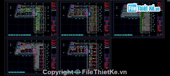 Khách sạn 17 tầng,khách sạn file cad,cad khách sạn,khách sạn file autocad