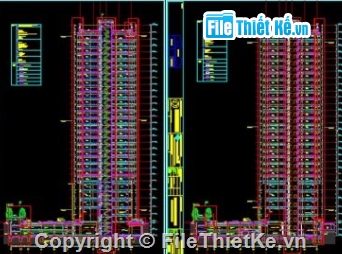 Khách sạn 5 sao,khách sạn 27 tầng,cad khách sạn 5 sao