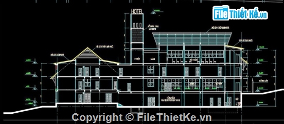 Khách sạn Blue Moon,khách sạn,file cad khách sạn