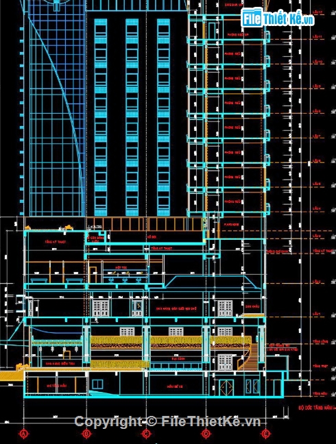Khách sạn Kaya,cad khách sạn kaya,khách sạn kaya cad