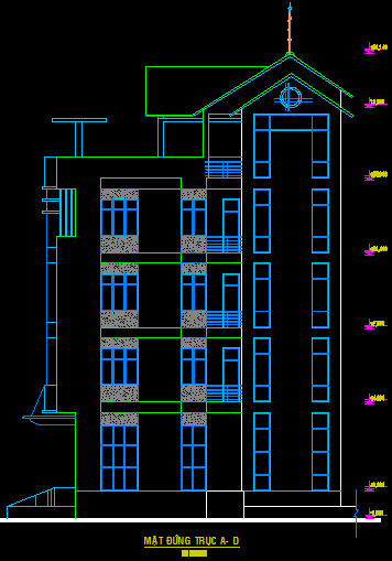 Khách sạn mini,Khách sạn đẹp,autocad,nhà 4 tầng thiết kế đẹp,đầy đủ,hồ sơ thiết kế